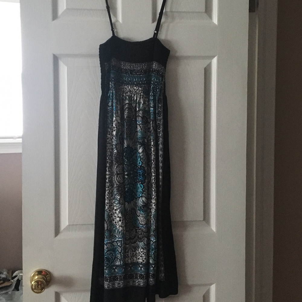 Black knee length sundress